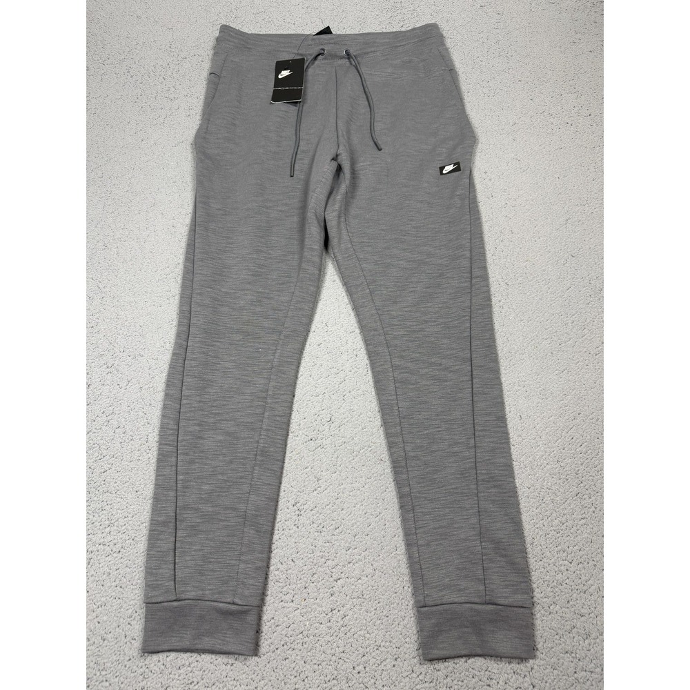 Nike Pants Mens Medium Gray Joggers Sweatpants Zip Pocket Athletic 928493-021